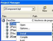 Instalar componentes Delphi - Install